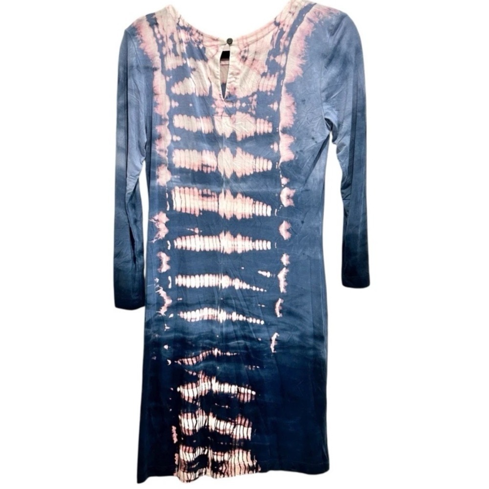 Gypsy 05 Bamboo Tie Dye Long Sleeve Bodycon Dress Women's Size S Knee Length - Picture 3 of 5